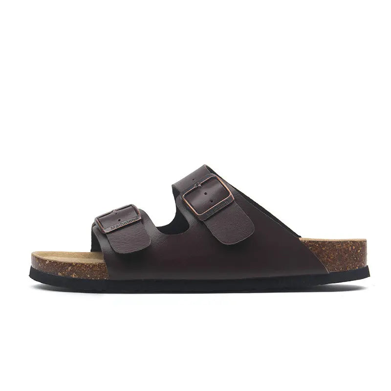 Vienna Sandals in brown leather featuring a durable sole, adjustable straps, and classic style for any occasion